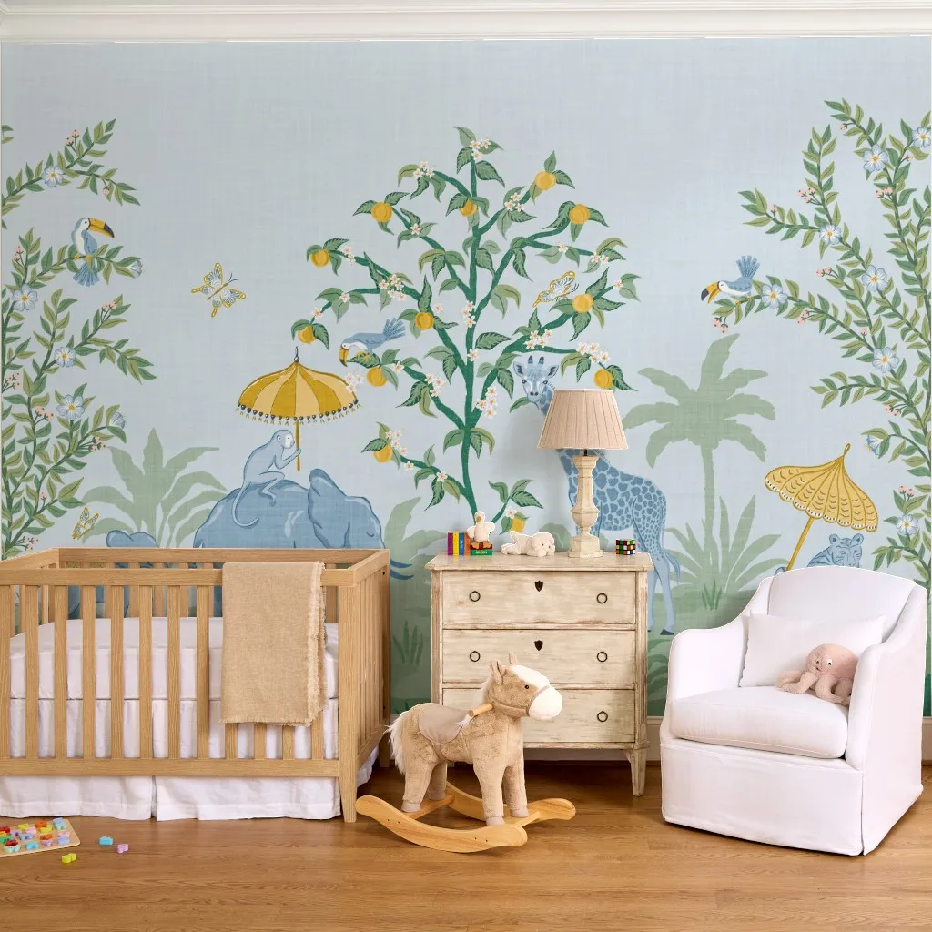 Whimsical Jungle Animals - Yellow