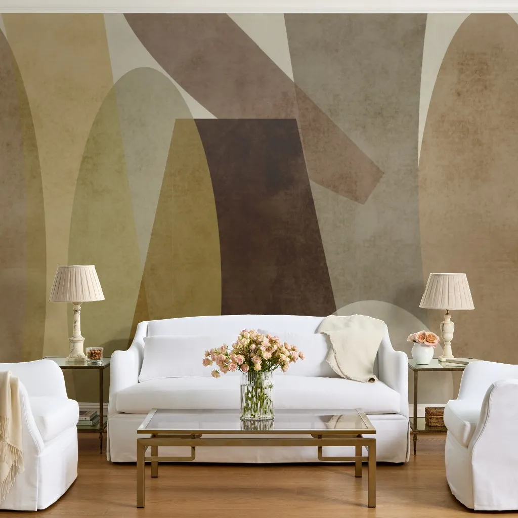 Prism: Abstract Geometric Shapes in Earth Tones