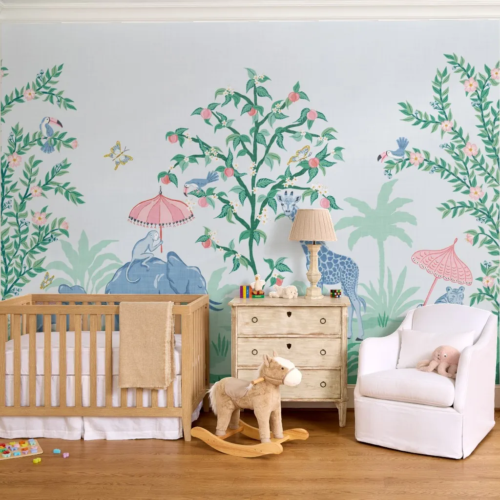 Whimsical Jungle Animals - Pink