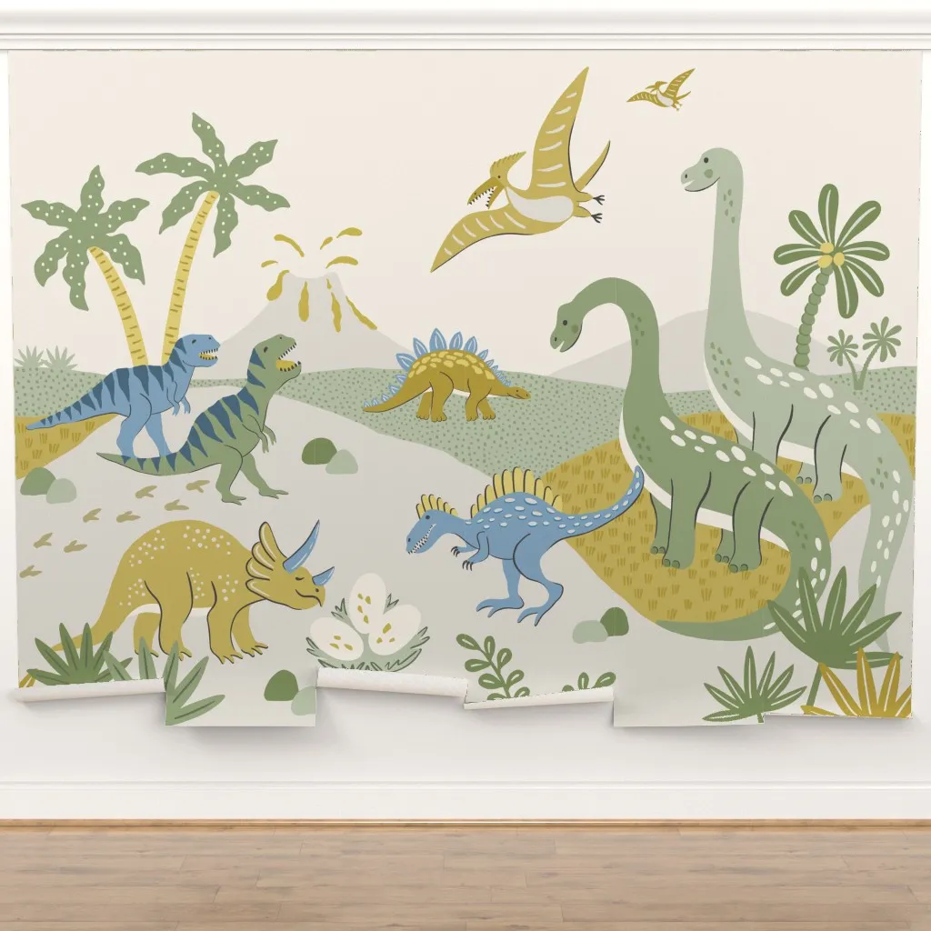 Dinosaur Island - Yellow Green Blue