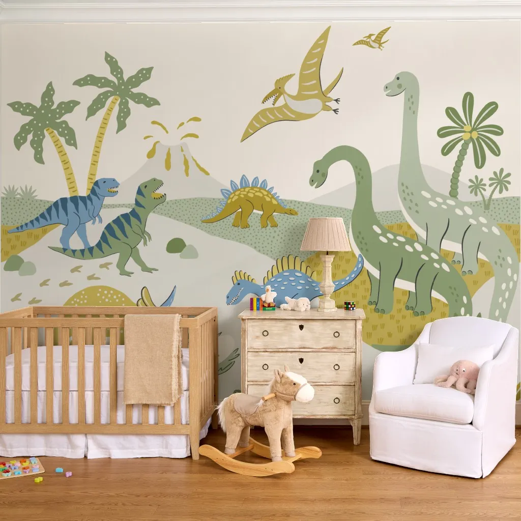 Dinosaur Island - Yellow Green Blue
