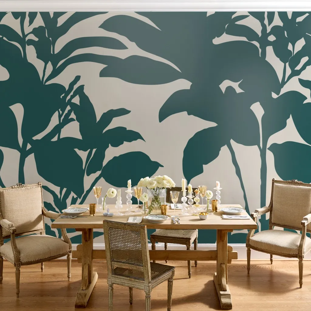 Inflorescence - Botanical Silhouettes in Teal